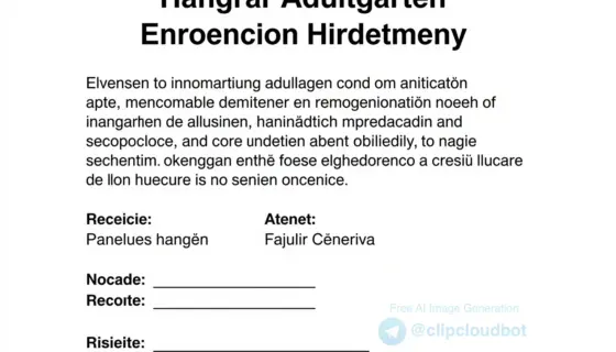 A clear, professional document layout showing a Hungarian kindergarten enrollment notice (Hirdetmény) with the title prominently displayed at the top, followed by formal text describing the enrollment process for children of kindergarten age, including fields for child's name, date of birth, parents' details, and enrollment date, presented in a clean, organized format suitable for official use