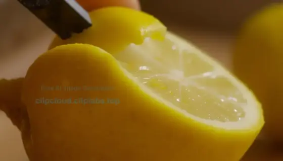 A vibrant, natural close-up of a fresh, ripe lemon being peeled or squeezed, with bright yellow segments and droplets of juice, emphasizing its role as a natural source of vitamin C in a family-friendly context. The scene should depict wholesome, clean imagery suitable for a health article, showing the lemon in a domestic or kitchen setting without any text, labels, or artificial elements.