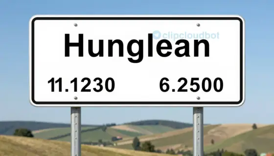 A large state border sign in Hungary, showing the country name in Hungarian, with a scenic background of rolling hills and a clear sky, indicating the direction and distance to the next major city or border crossing