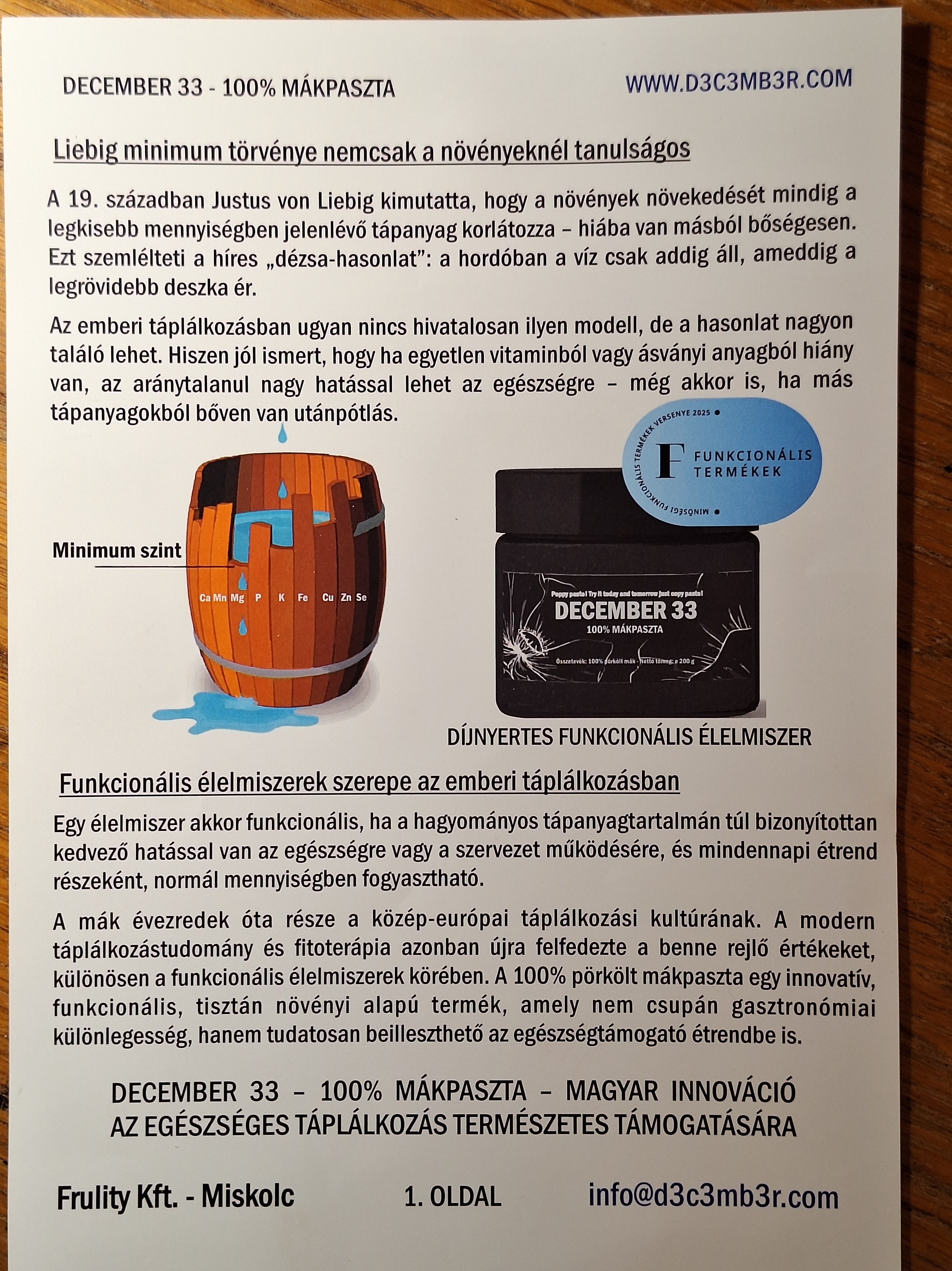 Hallott már a mákpasztáról? – a Frulity kft , a magyar innováció terméke