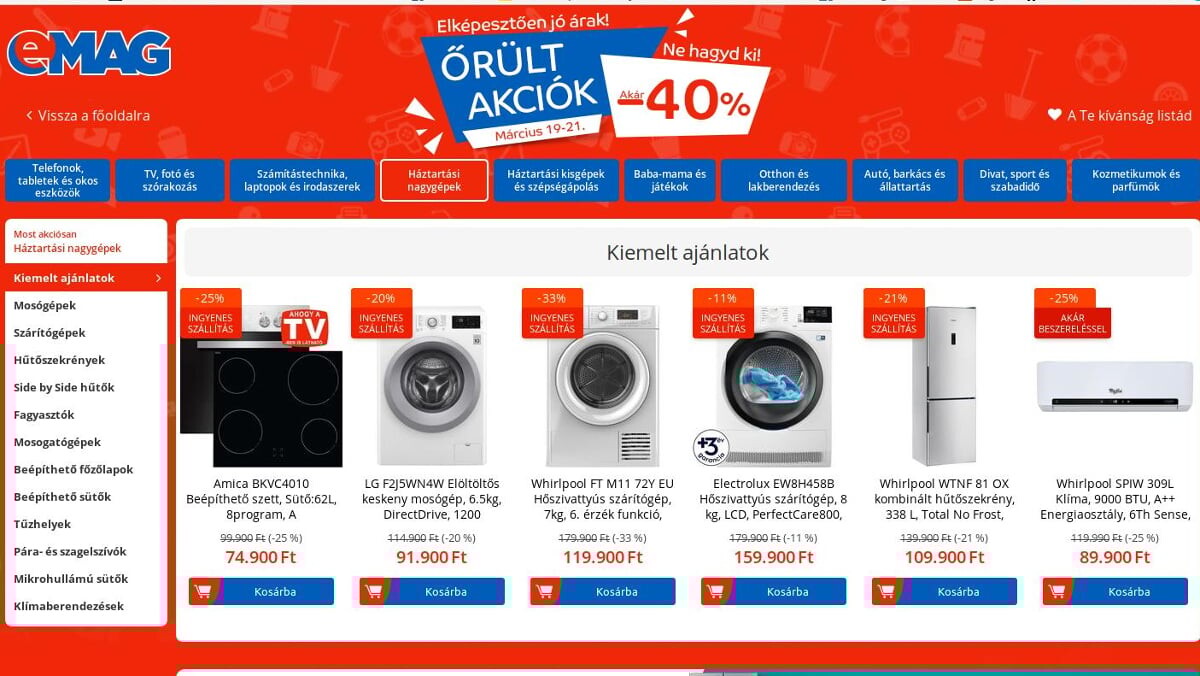 235 milliós GVH-bírságot kapott az eMAG