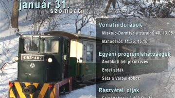 Az ÉSZAKERDŐ Zrt. 2026. január 31-én, szombaton Zúzmara Expresszt indít Mahócára