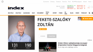Távozik az Index főszerkesztője, Fekete-Szalóky Zoltán