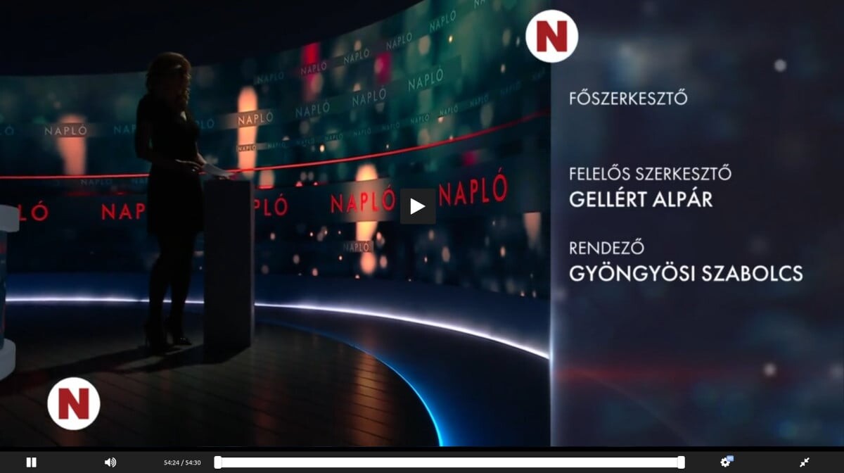 Csak ennyi szerepelt a TV2 Napló végén: „Főszerkesztő:” – név nélkül
