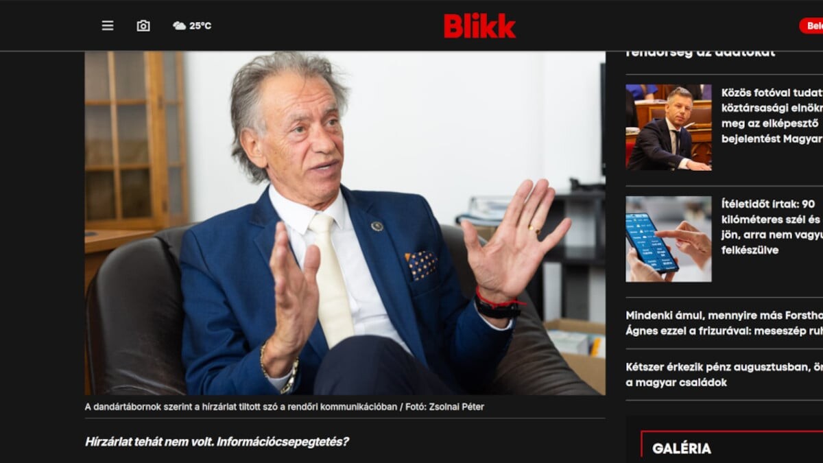 Garamvölgyi László interjút ad a Blikknek