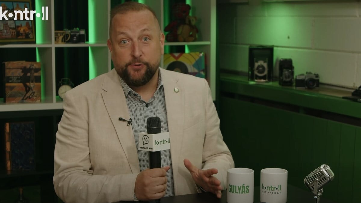 Gulyás Balázs, a Gulyáságyú Média alapítója a Kontroll főmunkatársaként