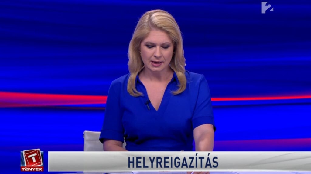 Andor Éva (Magyar Éva) felolvassa 2023.05.26-án, hogy a TV2 megsértette Juhász Péter személyésigi jogait