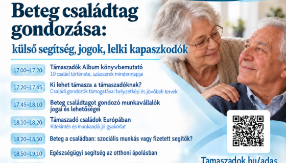 ki segít a betegek családtagjainak? Élő online műsor a ii. támaszadók napján