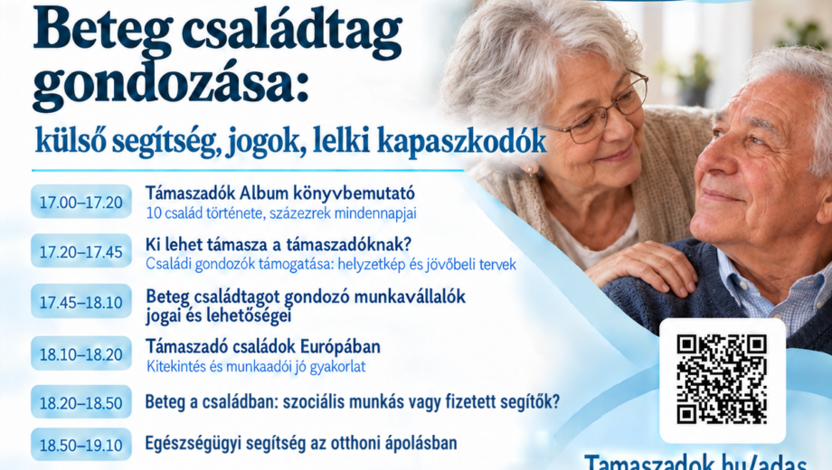 ki segít a betegek családtagjainak? Élő online műsor a ii. támaszadók napján